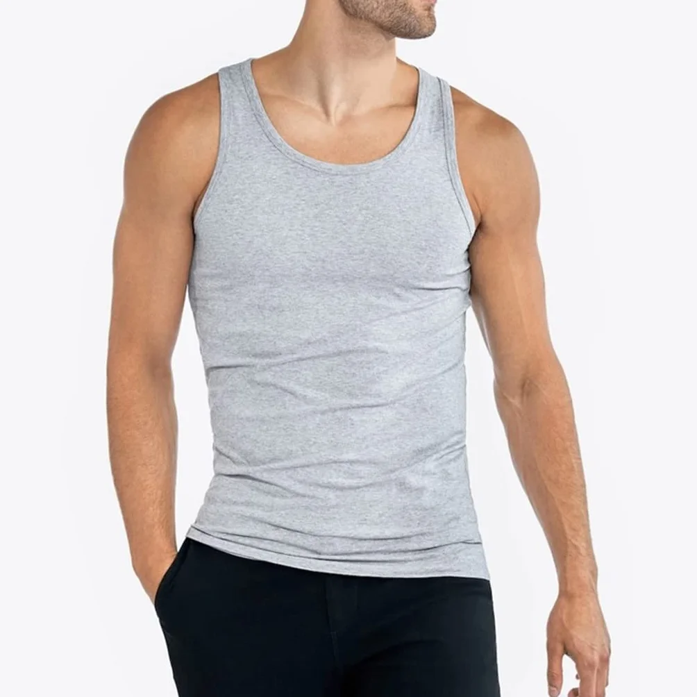 Confezione da 4 canottiere da uomo classiche, in cotone, da uomo