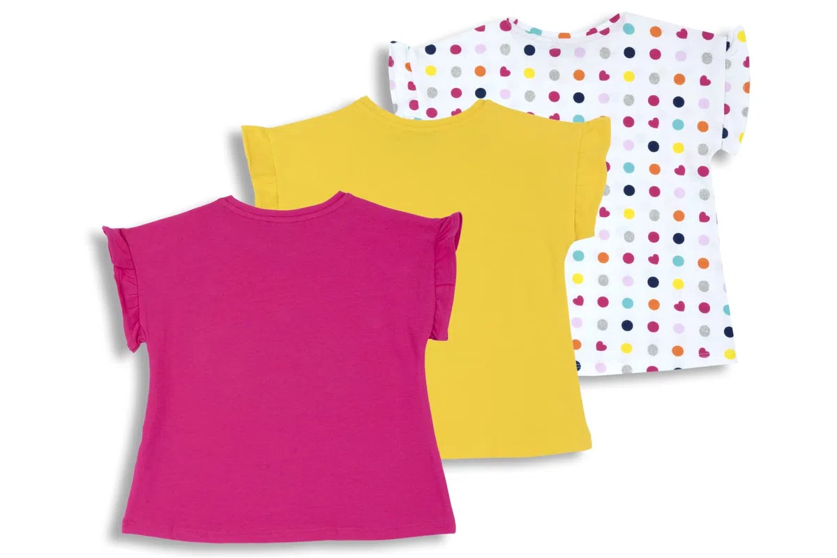 Chicco, T-Shirt Bambina, Set di 3 Magliette a Maniche Corte, in 100% Cotone, Ottimi per la Primavera e L'Estate, Abbigliamento Bambine e Ragazze