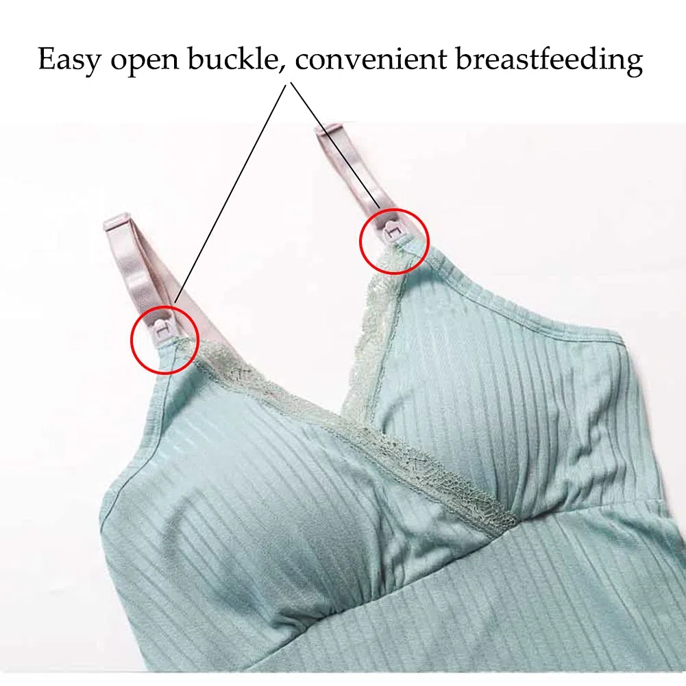 DongBao Top Allattamento, Camicia per Gravidanza da Allattamento Reggiseno per L'Allattamento al Seno M-3XL
