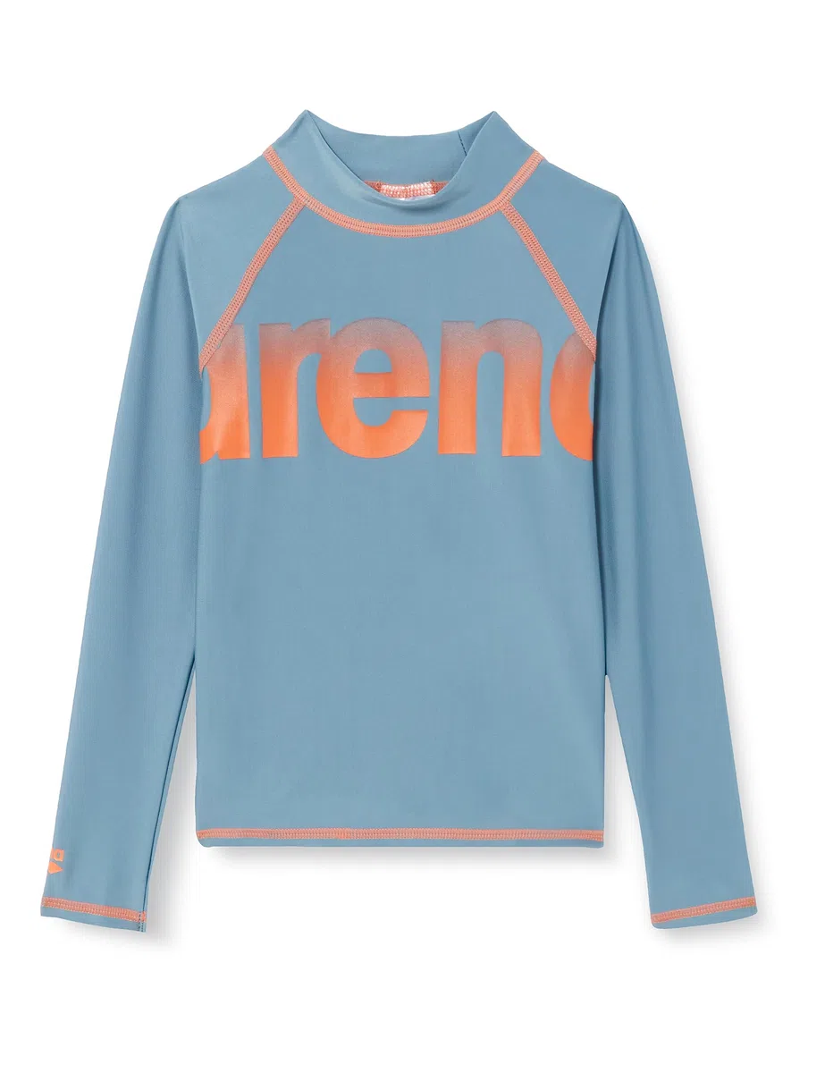 Arena Unisex Jr Arena Rash Vest L/S Graphic Rash Guard Shirt Unisex - Bambini e Ragazzi