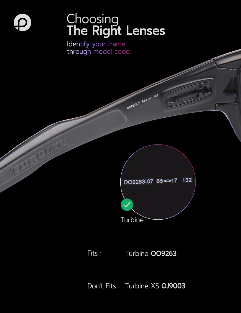 Lenti di ricambio per Oakley Turbine OO9263, Blu ghiaccio., Turbine
