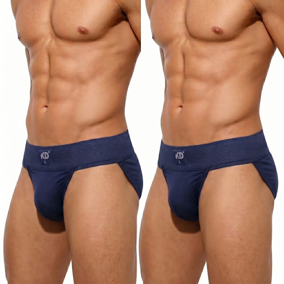 KD Willmax Regent Gym Jockstrap - Sospensorio da uomo, in cotone, con cintura morbida, copertura posteriore completa, vestibilità sportiva