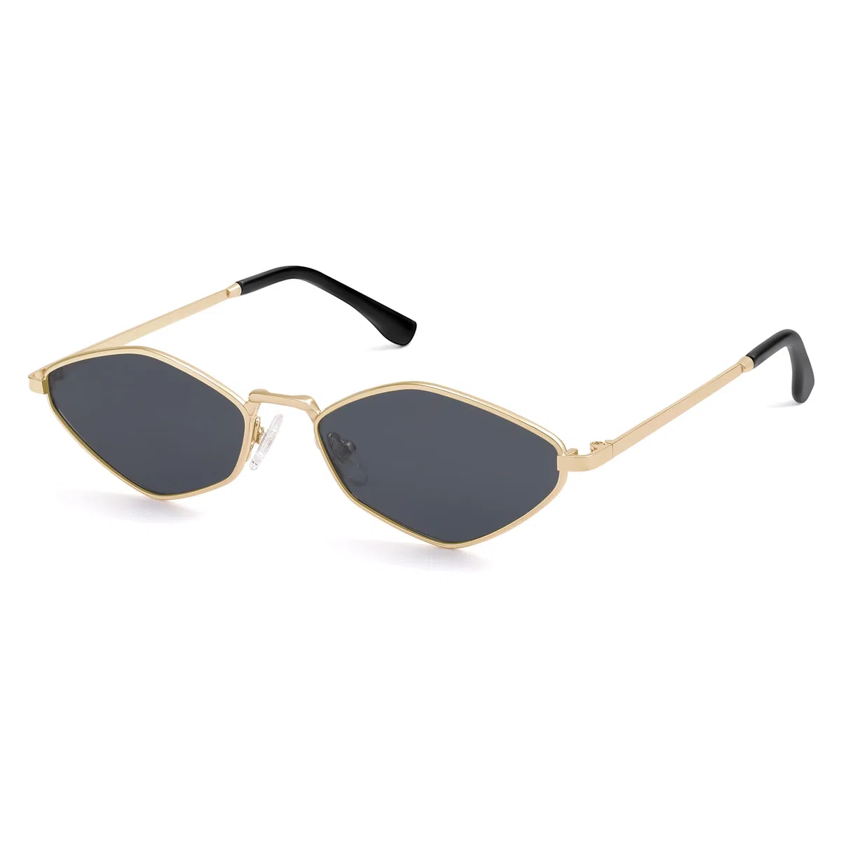 SOJOS Occhiali da Sole Moderni Piccoli Polarizzati Donna Uomo Vintage Stretti Design Irregolare UV400 SJ1233