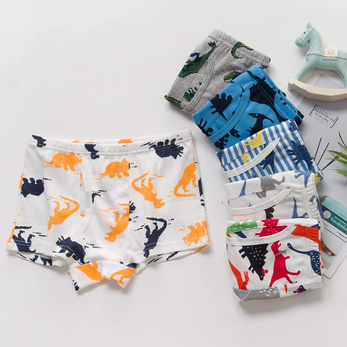 Adorel Boxer Intimo Mutande Cotone Bambino Confezione da 6