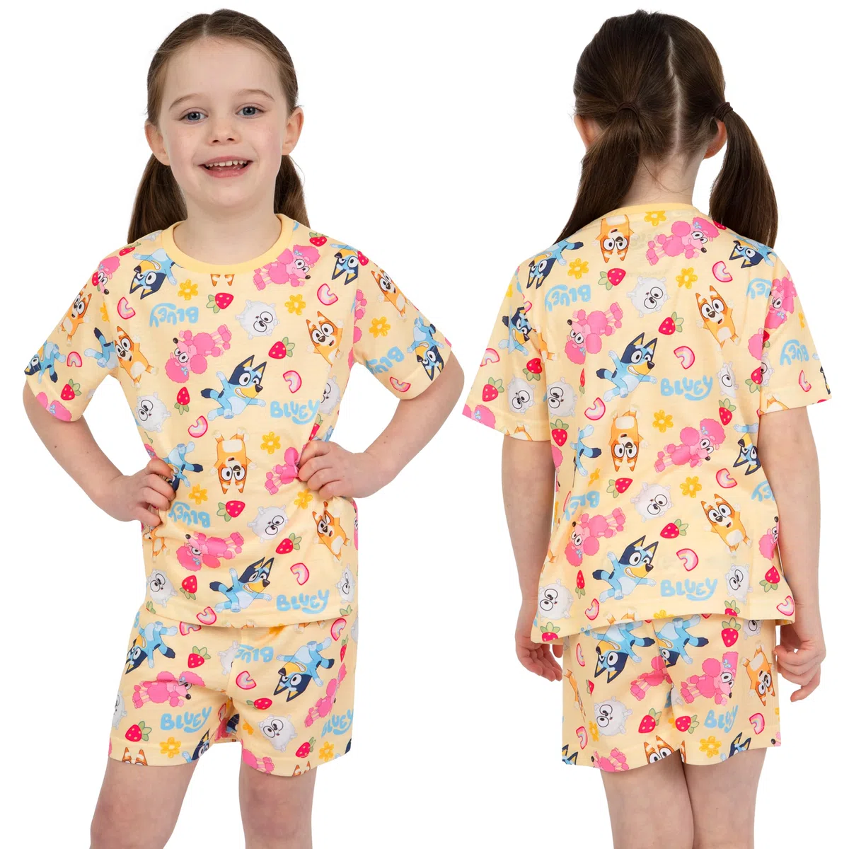 Bluey Pigiama Bambina | Pigiami Ragazza Bingo | 2 Pacchi Set Pigiama Bambino