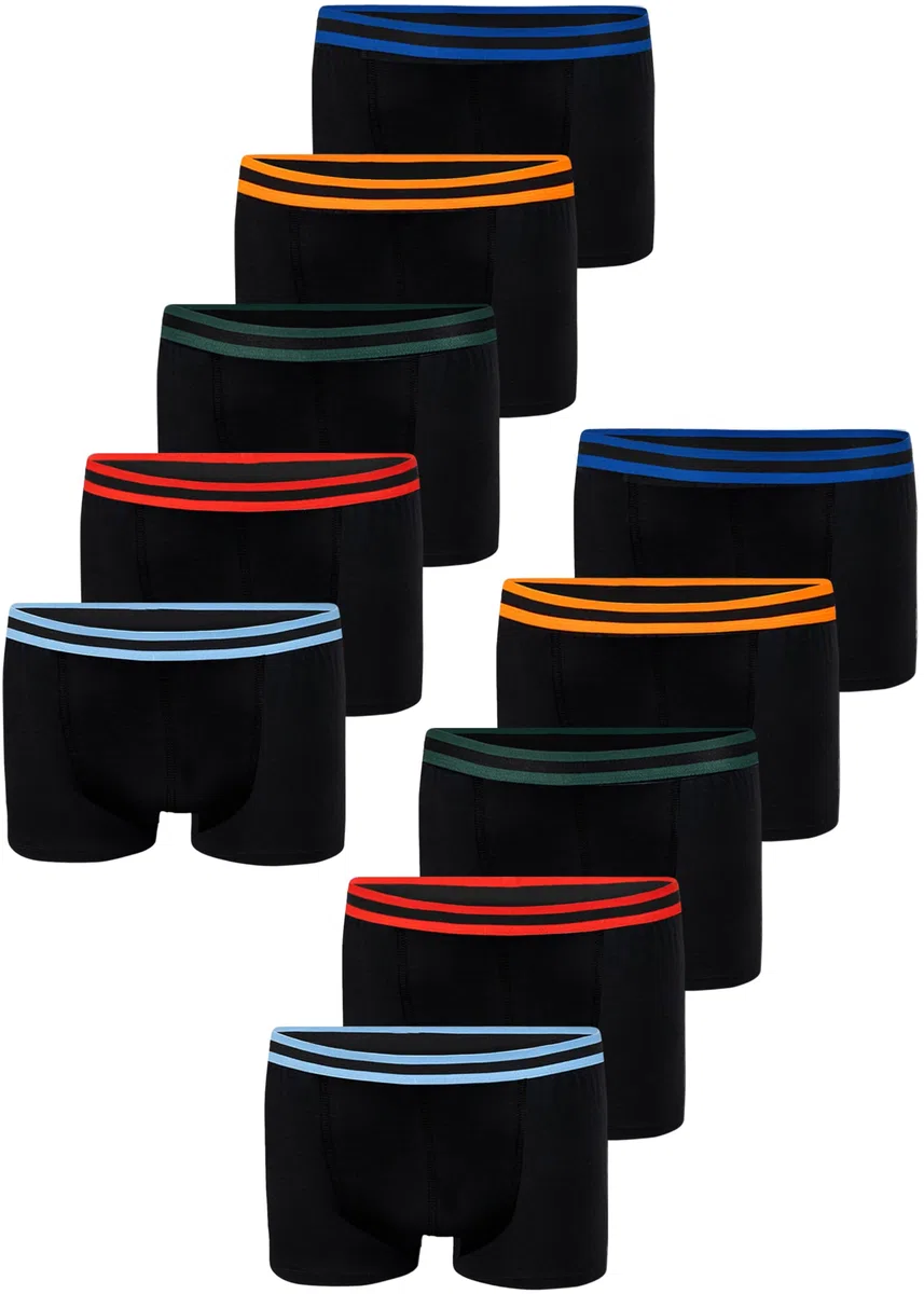 LOREZA ® 5/10 Boxer per Ragazzi Intimo Cotone Bambino Mutande 2 a 15 Anni