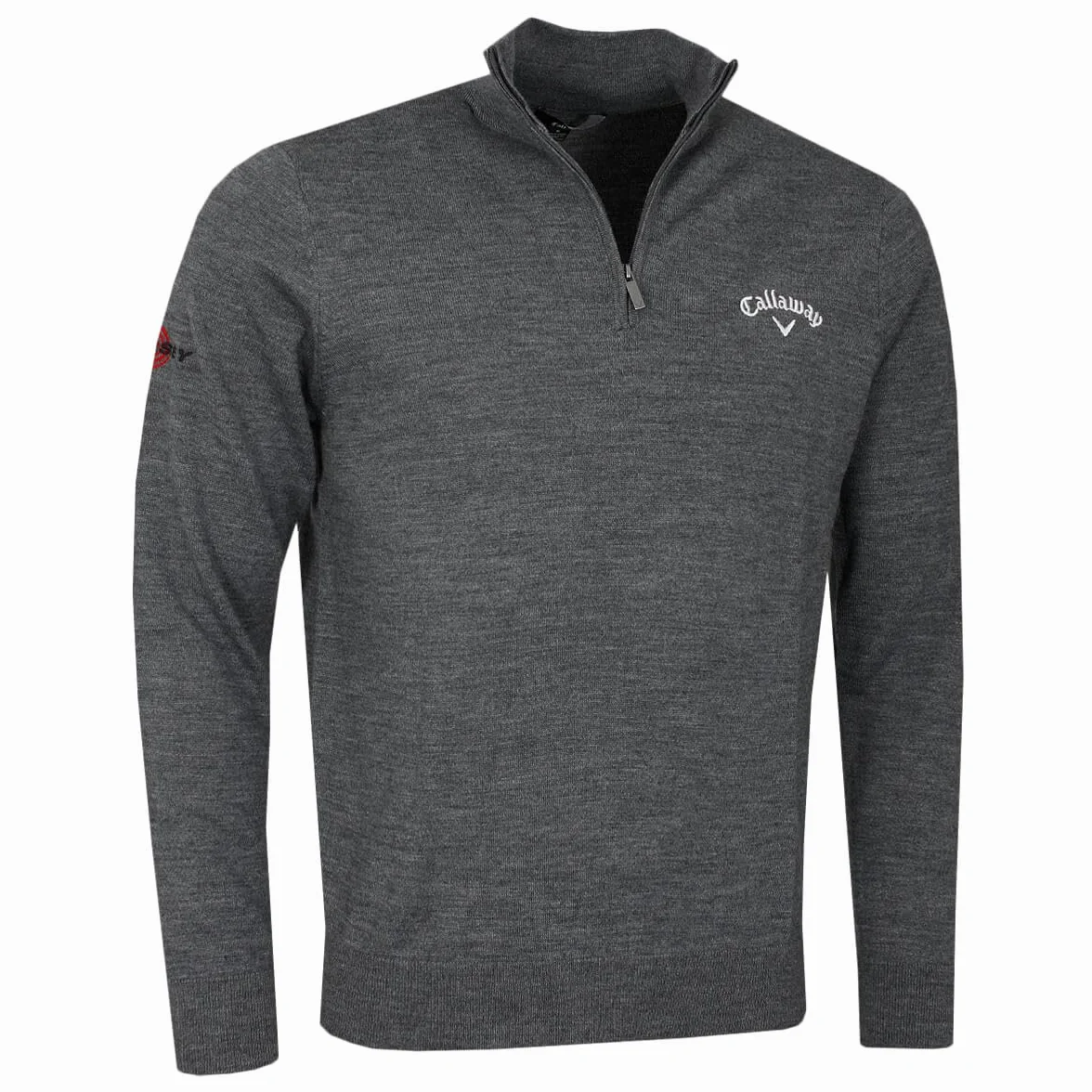 Callaway Long Sleeve 1/4 Zip Mock Merino Sweater Zip a Un Quarto Uomo (Pacco da 1)