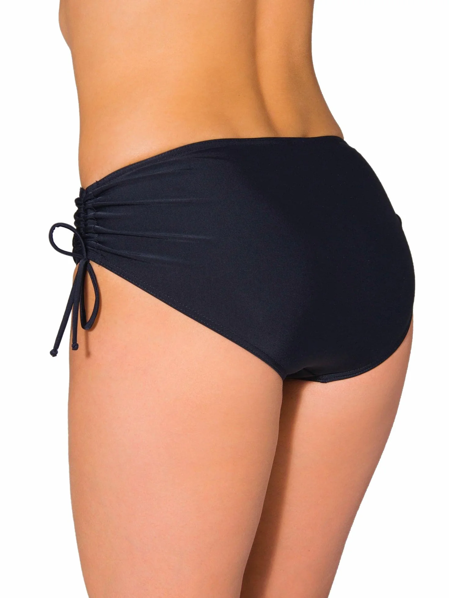 Aquarti Slip Costume Donna con Laccetti – Slip Bikini Donna Regolabile con Arricciatura