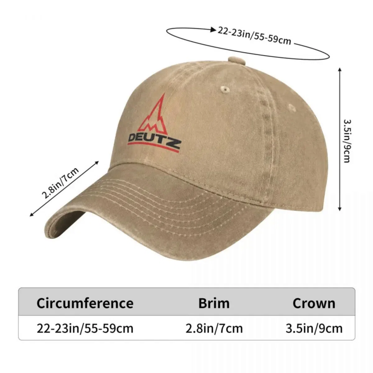 Deutz Berretto da Baseball Fahr Trattore Sport Casual Lavato Hip Hop Cappelli Coppia Elegante Personalizzato Lavato Berretti da Baseball Regalo