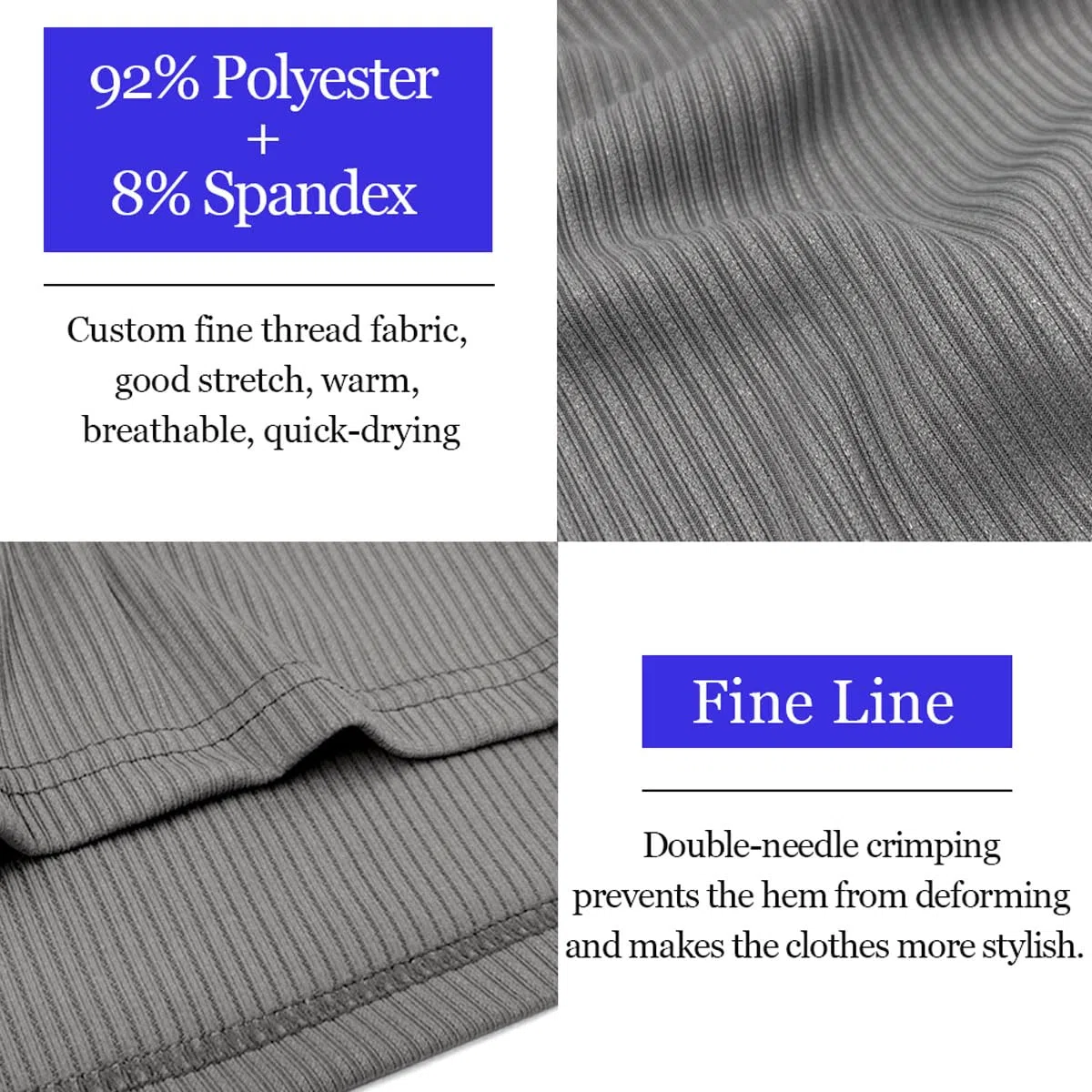 Lehmanlin Camicia a Maniche Lunghe/Corte T-Shirt Sportive da Uomo, Scollo a V Elasticizzato,vestibilità Muscolosa,Biancheria Intima Casual