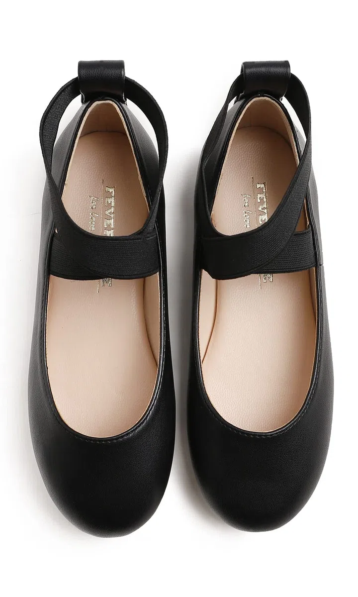 Feversole Girls Cute Dress,Ragazze Mary Jane Strap Scarpe Basse Ballerine da Principessa Scarpe da Scuola Piatte