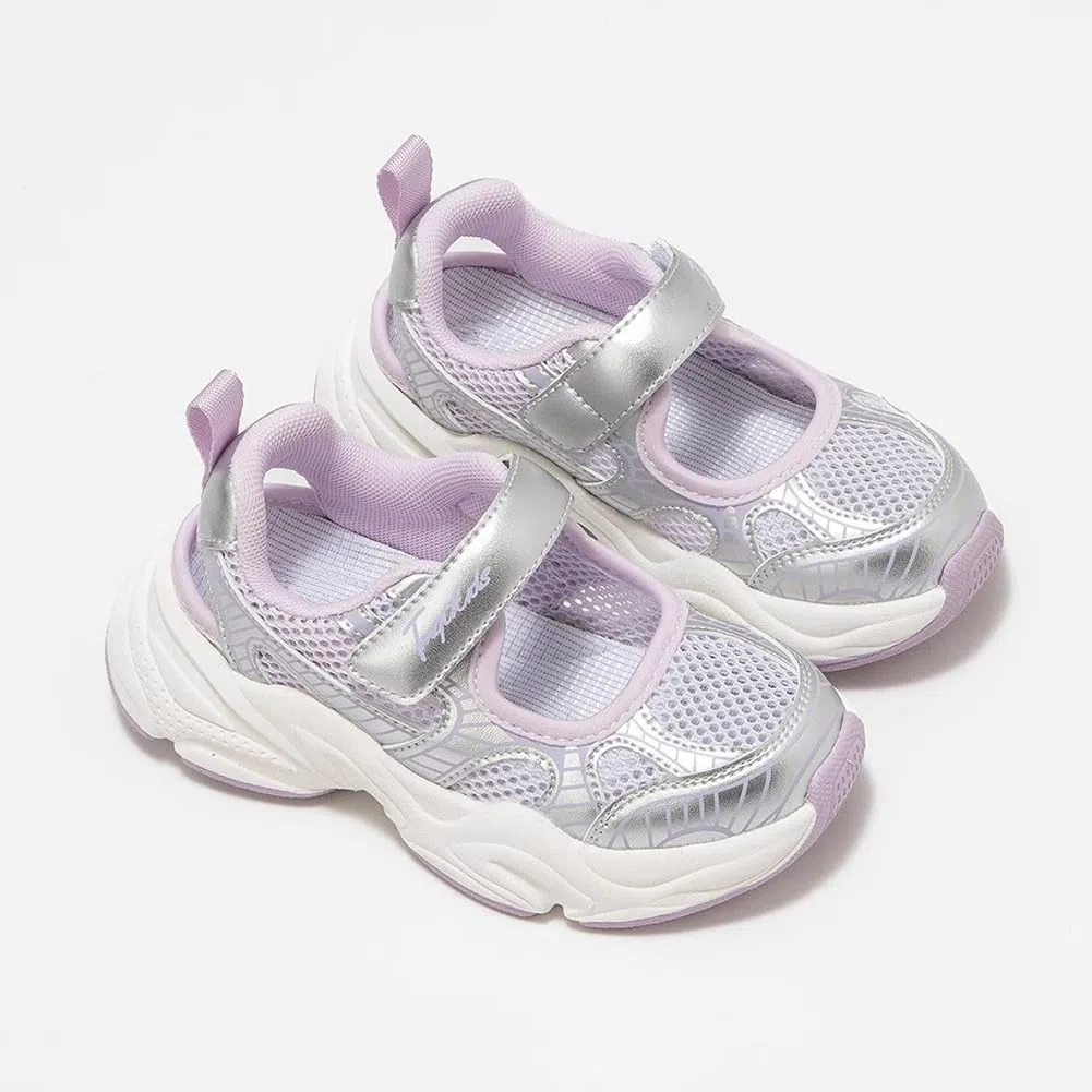 Sandali sportivi a punta chiusa per ragazze scarpe estive in rete traspirante per bambini piccoli e grandi
