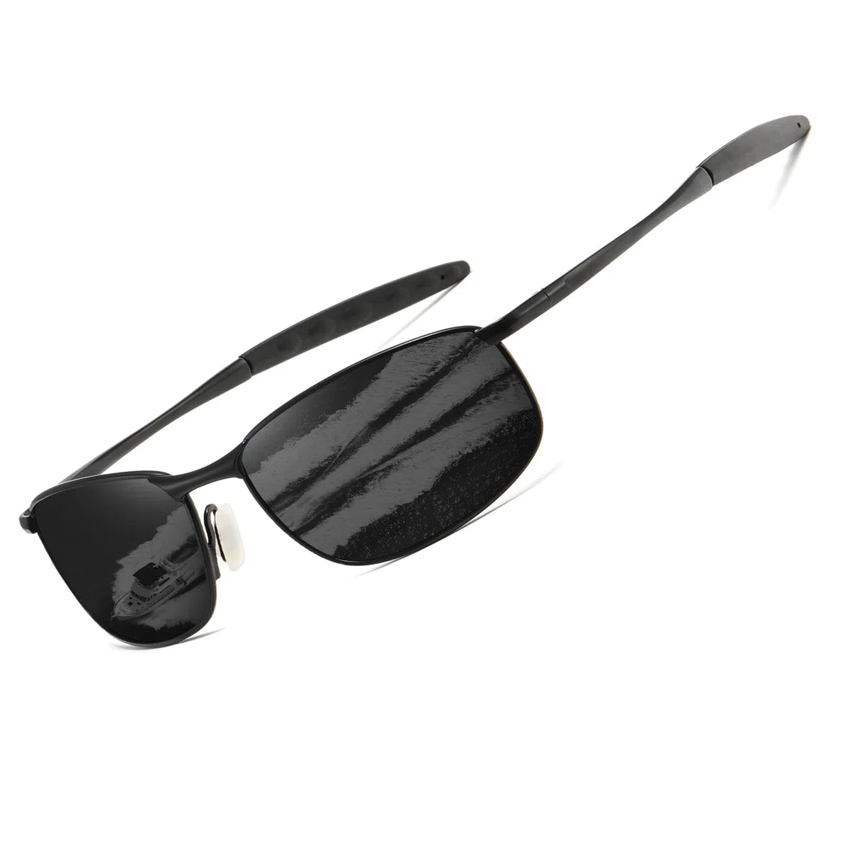 kimorn Polarizzate Occhiali da sole Uomo Retro Rettangolari Metallo Telaio K0535