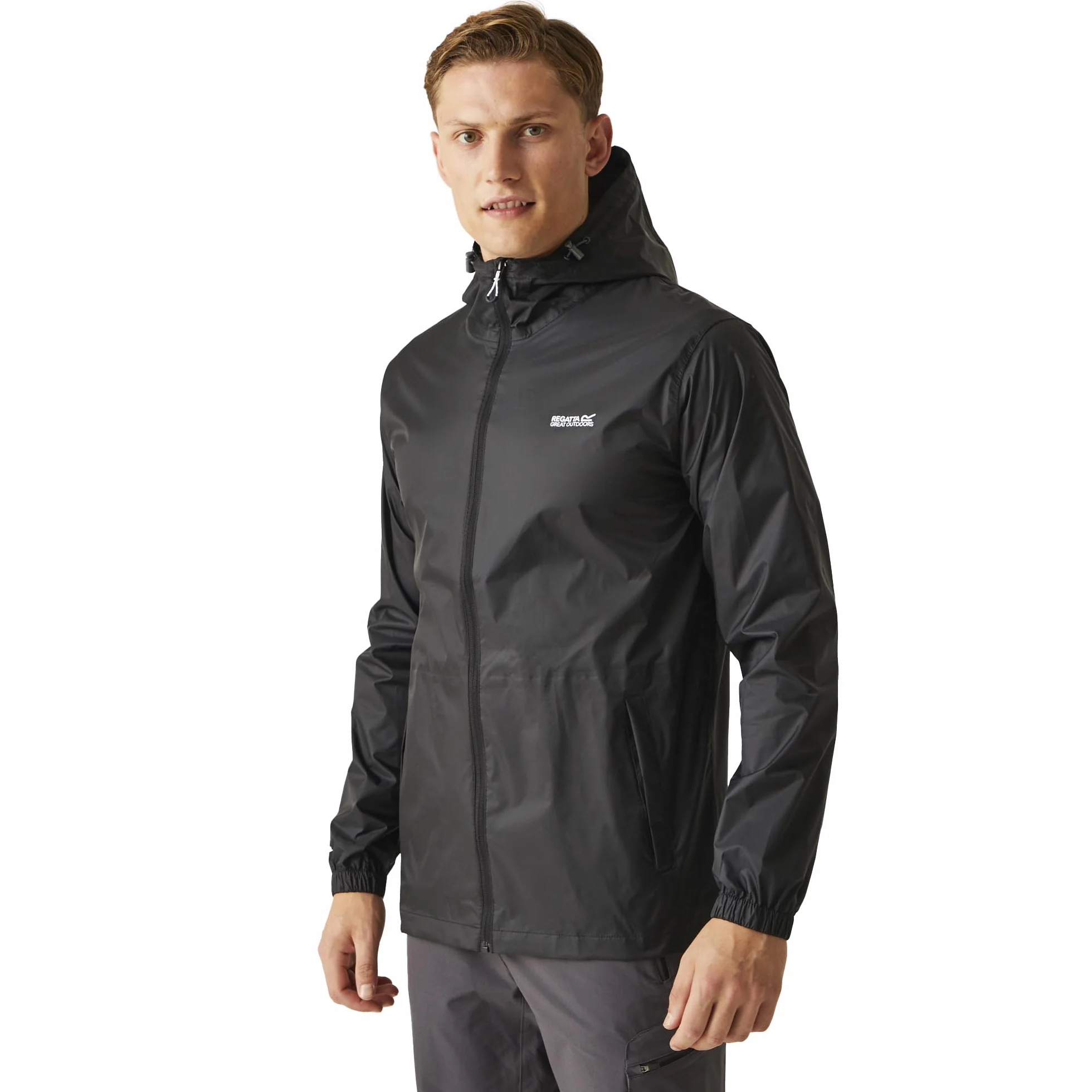 Regatta Uomo Giacca Impermeabile Pack It, Black