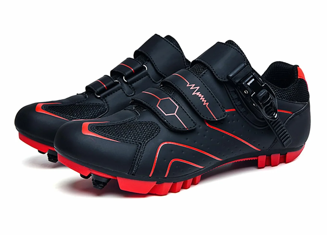 Hixingo Scarpe da Ciclismo Uomo, Scarpe Mountain Bike per Bici da Strada, Compatibili con Pedali SPD 2 Bulloni con Tacchette, Scarpe Ciclismo Uomo Donna All'aperto