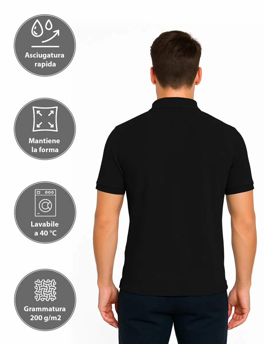 ALPIDEX Set da 3 Polo Uomo Manica Corta 100% Cotone Maglietta Camicia Casual Tinta Unita S M L XL XXL 3XL 4XL 5XL