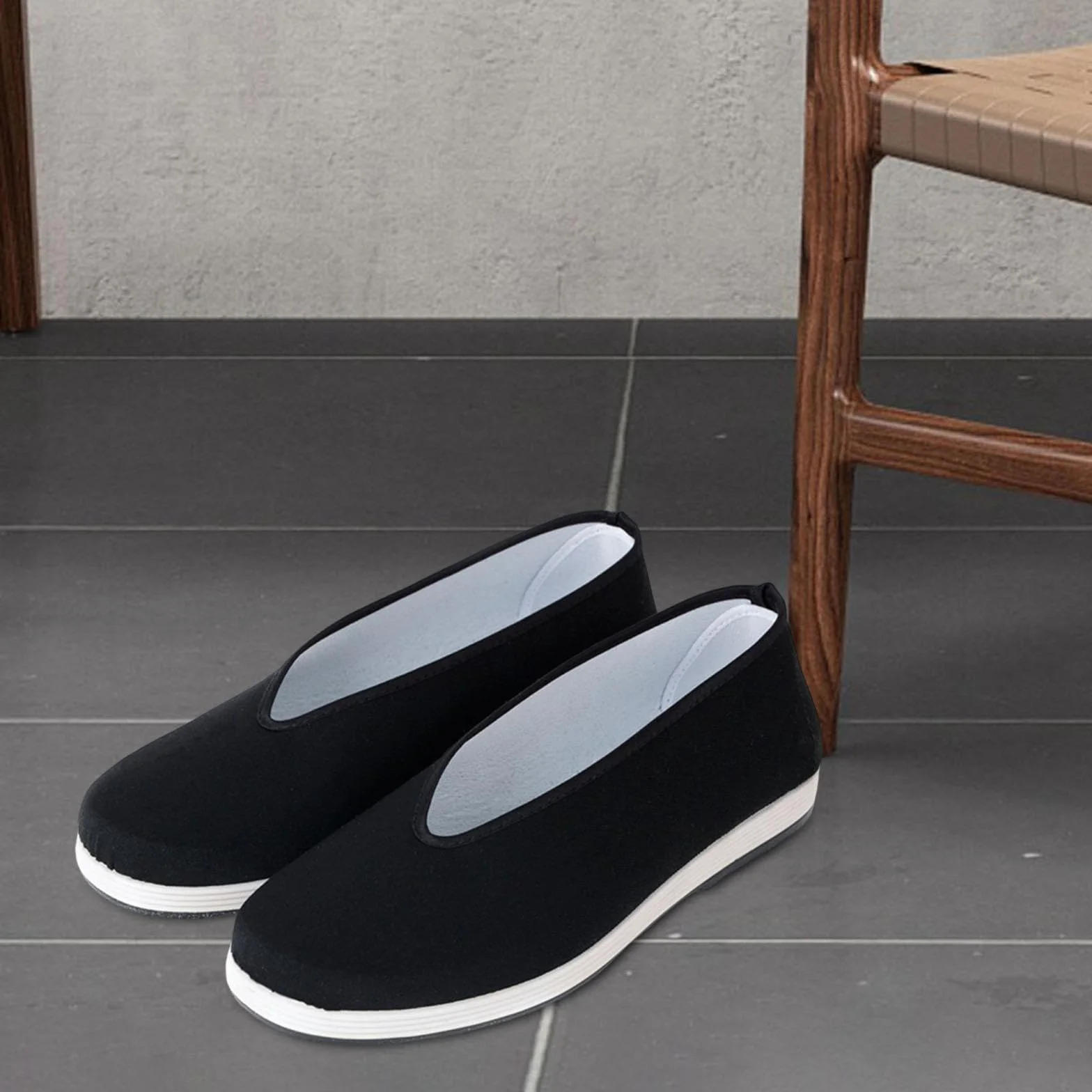 Amagogo Scarpe Kung Fu Scarpe di tela Suola in gomma antiscivolo per uomo e donna, Scarpe tradizionali cinesi traspiranti Scarpe per arti marziali