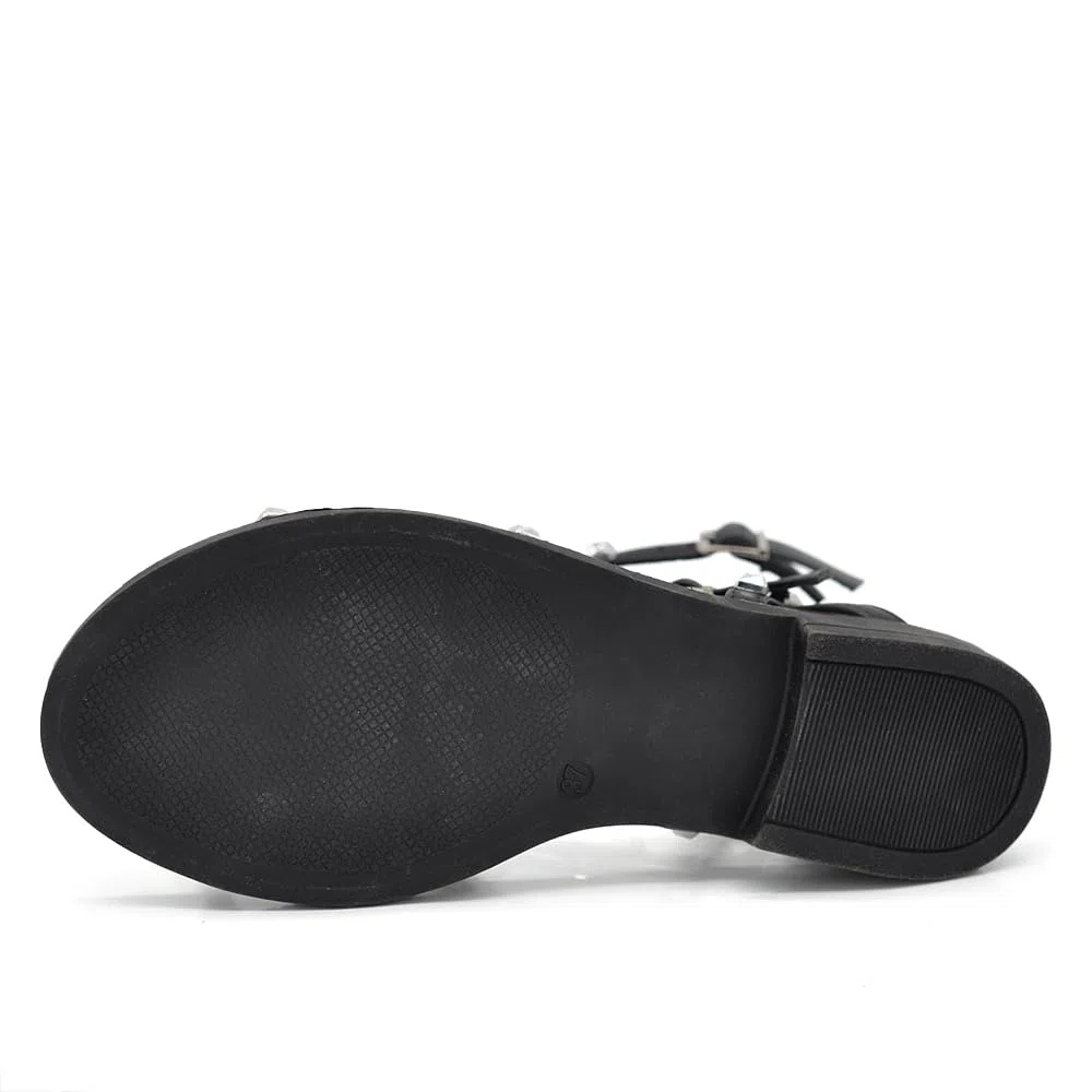 IF Fashion Scarpe Sandali Infradito Gladiatore Stivali Estivi da Donna Con Borchie Pelle Sintetica 6868-136