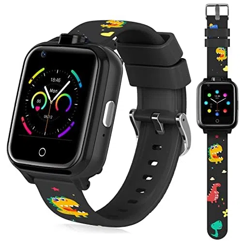 OKYUK 4G smartwatch per bambini, GPS tracker multipli stili desktop tra cui scegliere, chiamate bidirezionali, abilità dell'immagine, SOS, WLAN, touch screen impermeabile per 4-12 ragazzi e ragazze