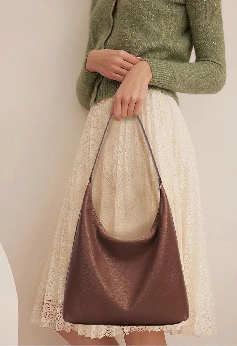 KALIDI Borsa tote casual in pelle vegana Hobo con cerniera Borsa da lavoro Weekender a spalla da donna borsa da viaggio