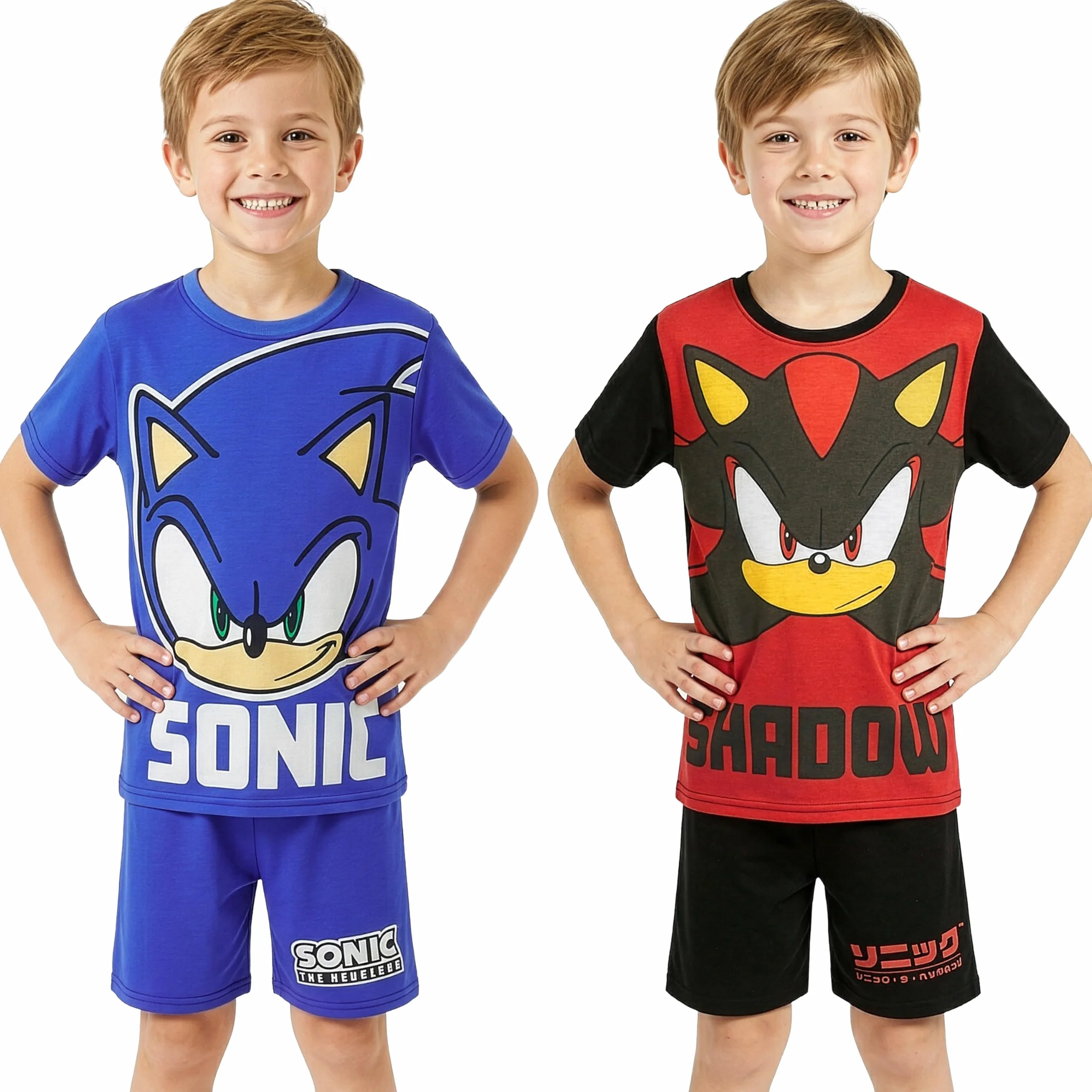 Get Trend Paw Patrol | Spongebob | Sonic The Hedgehog Pigiama Bambino, Pigiami Estivi Bambini Manica Corta, Abbigliamento da Casa Traspirante, Idee Regalo Ragazzo