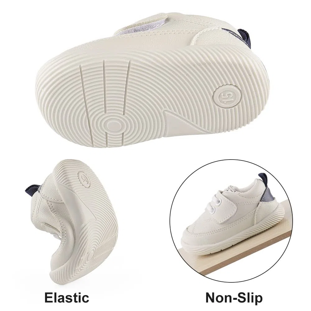 LACOFIA Scarpine Primi Passi per Neonato Sneakers da Bambino con Suola in Gomma Antiscivolo