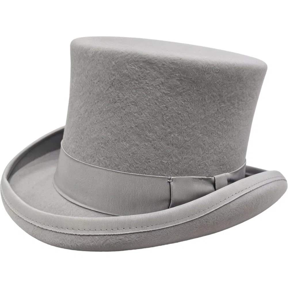 Cappello a Cilindro in Lana per Uomo, Cappello Mago, Cappello Smoking Formale, Berretto Uomo con Cappello a Cilindro per Costume Natalizio, Cappelli Vittoriani, Cappelli Uomo con