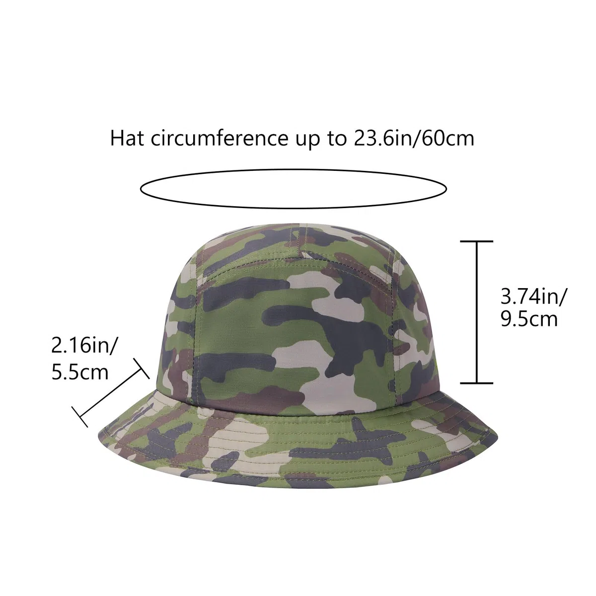 BASSDASH Cappello da Pesca UPF50+ per Uomo e Donna, Leggero, Impermeabile, Pieghevole, per Esterno, Cappello Sole Estate FH13
