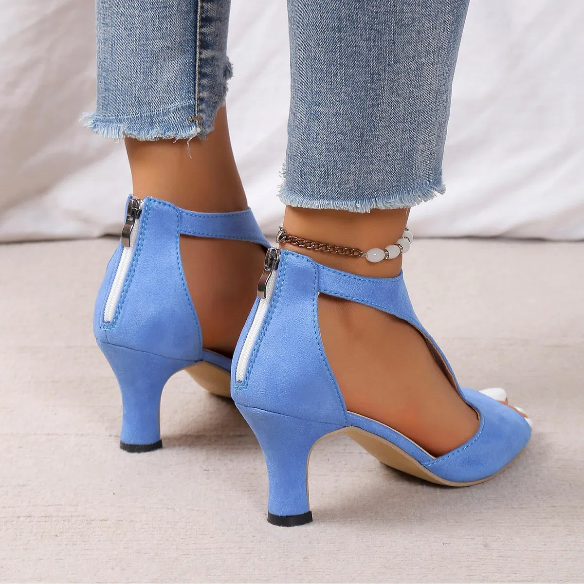 Sandali Donna Estive con Tacco Scarpe da Ballo Donna Alluce Valgo con Tacchi Alti Comode Eleganti Scarpe Aperte Cerimonia Sandalo Matrimonio Pianta Larga Morbide E Comode 36-43