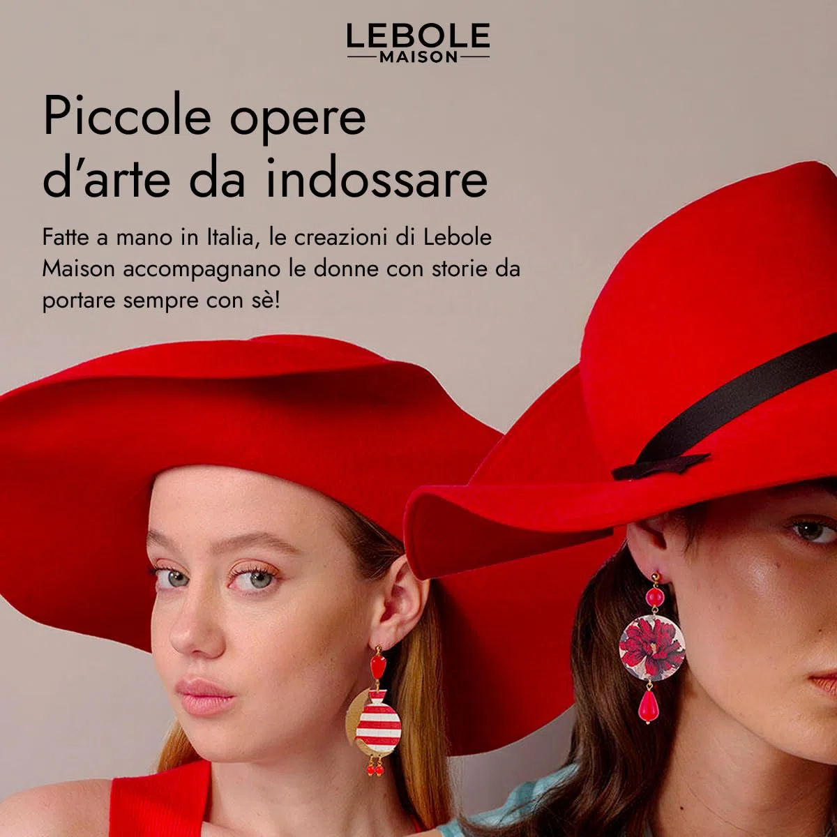 Lebole Orecchini Donna, Orecchini Donna Pendenti Eleganti e Leggeri, in Ottone Galvanizzato Oro con Pietre Naturali, Gioielli Artigianali Made in Italy, Regalo Donna dal Design Esclusivo