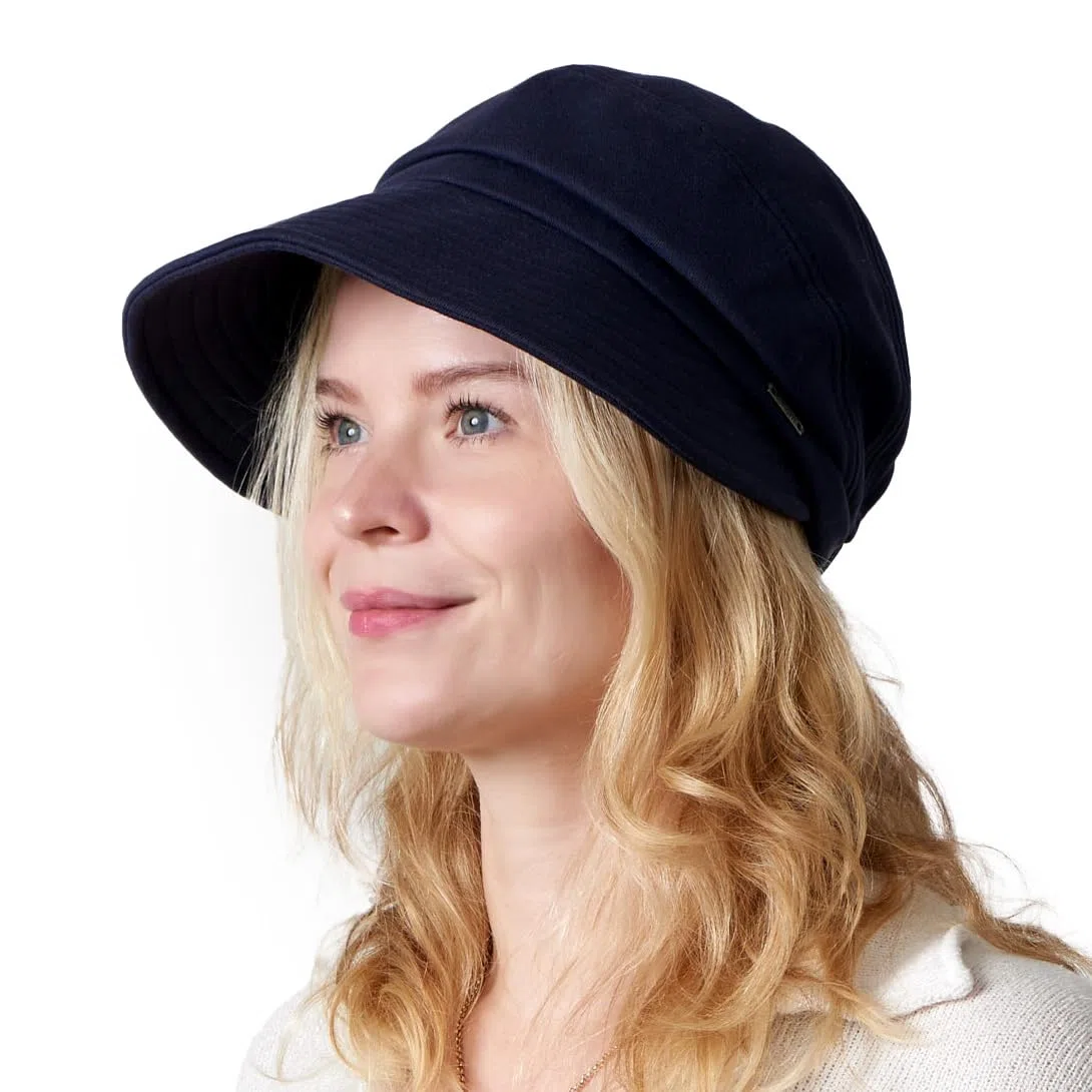 CHARM Cappello Cotone Donna con Visiera - Berretto Cappello da Sole Protezione UV Cappelli Visiera Estate Invernale