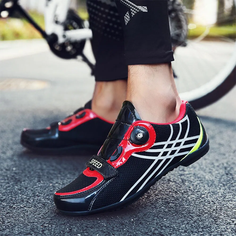 Scarpe Ciclismo Strada Uomo Suela de Goma Bici Scarpe MTB Uomo Donna Unisex Equitazione MTB da Ciclismo da Bici Nessun Tacchetto 36EU-47EU