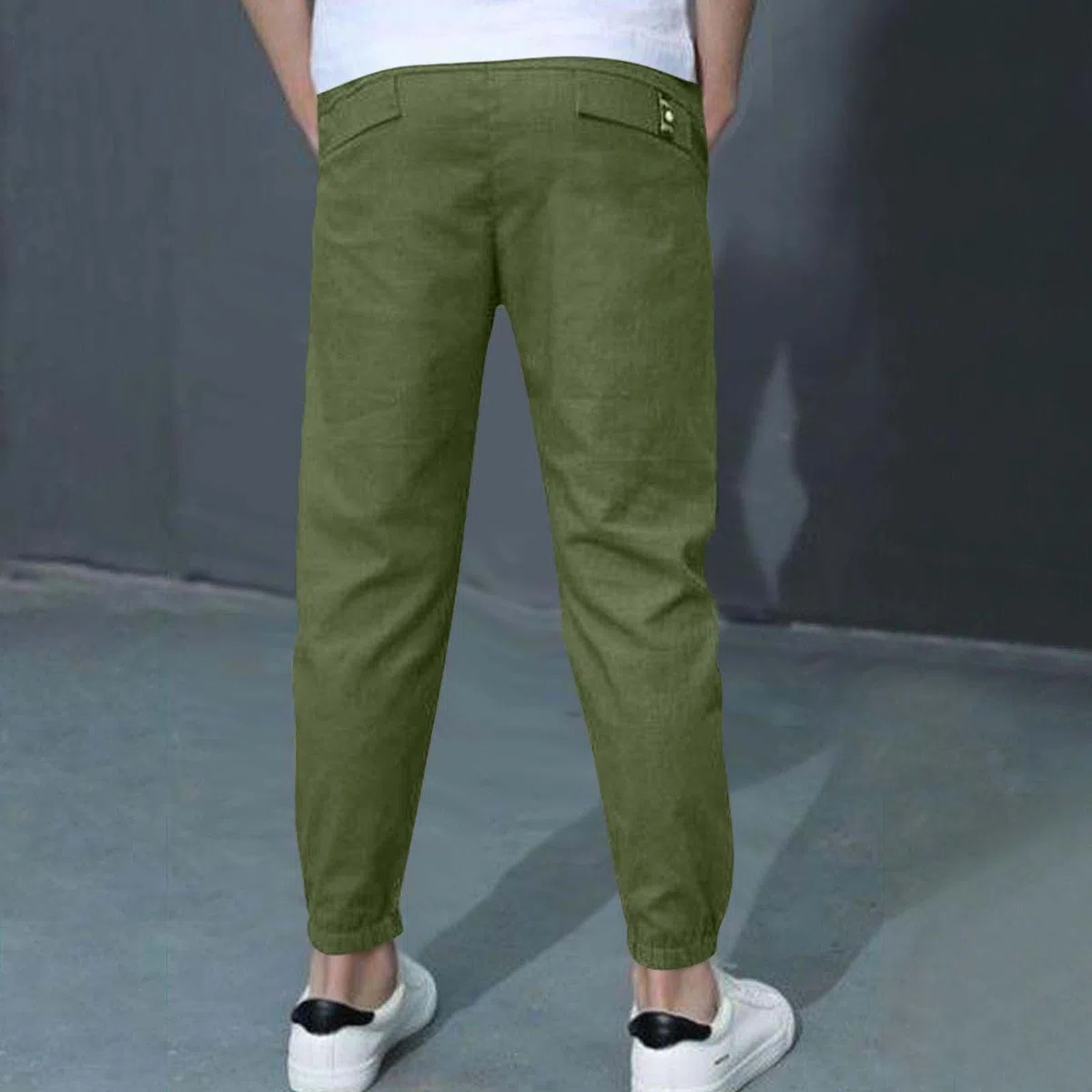 Confezione da 2 pantaloni in lino estivi classici alla moda pantaloni chino con coulisse, pantaloni sportivi leggeri, casual, tinta unita, uniforme scolastica, età 3-13 anni