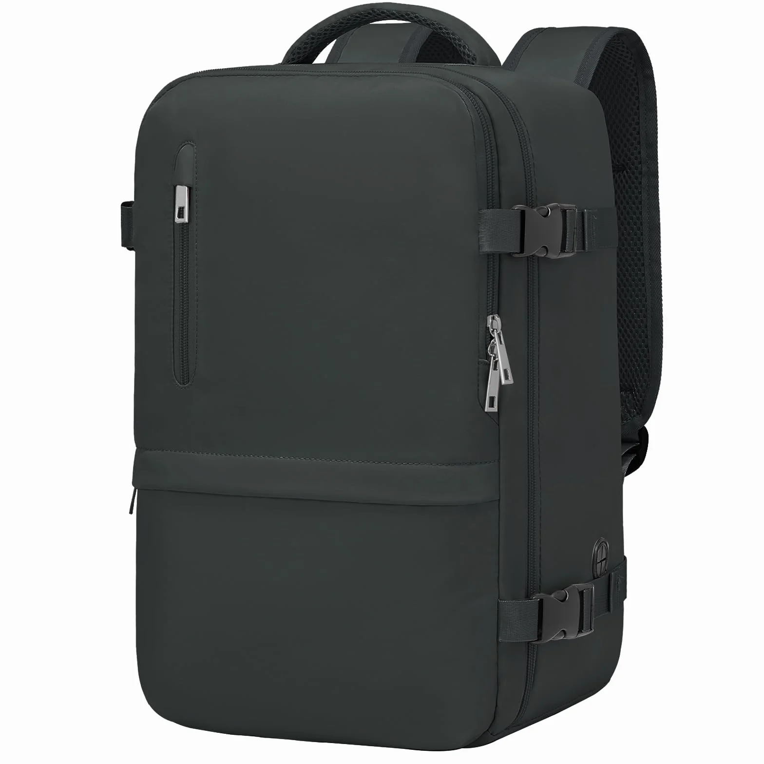 Xkdoai Zaino 40x30x20 per Ryanair Zaino da Viaggio Bagaglio a Mano 40x30x20 Ryanair con Borsa Antifurto e Tasca per Bottiglie per Viaggi Brevi Inchiostro Nero