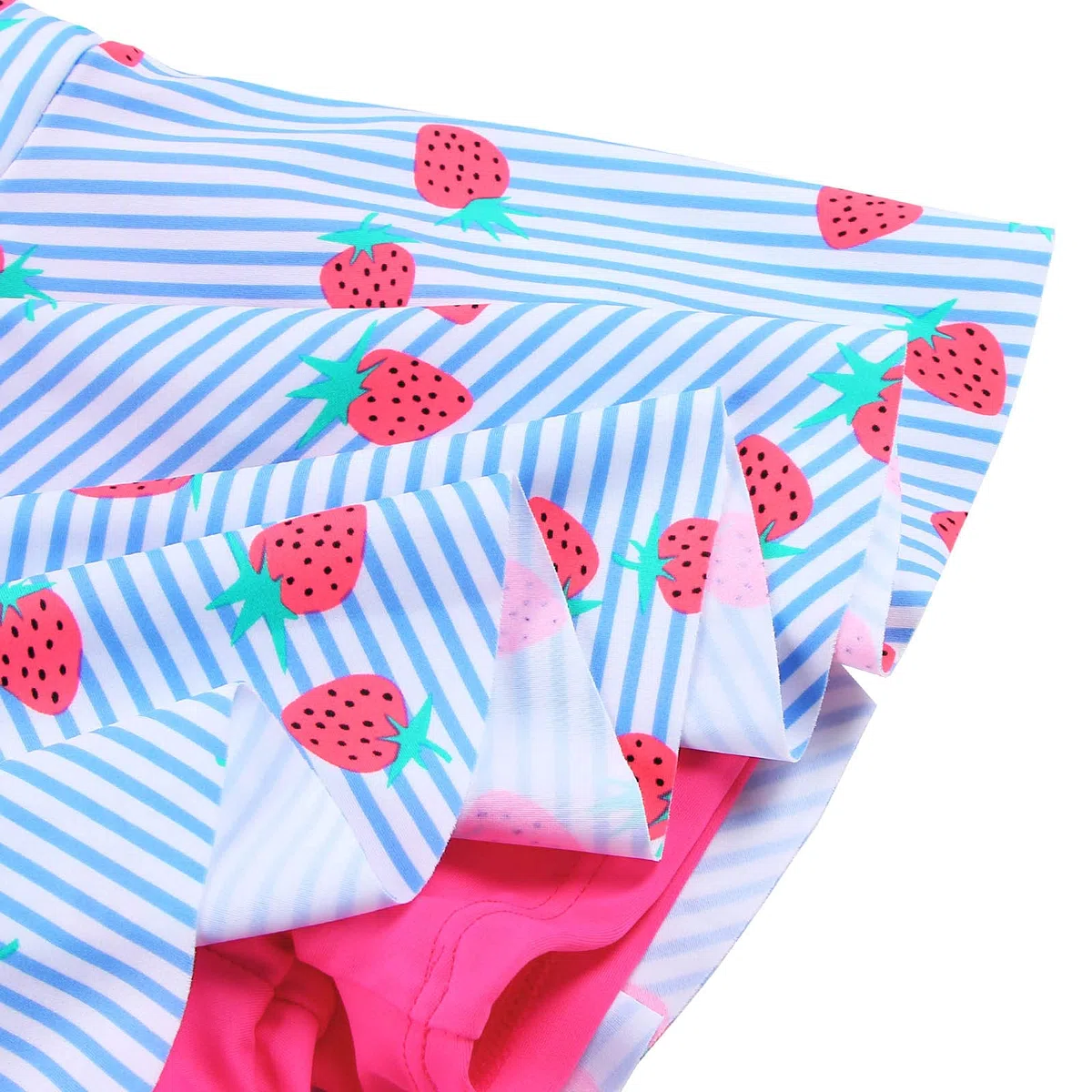 Costume da bagno da bambina, due pezzi, protezione UV, asciugatura rapida, UPF 50+, costume da bagno 3-12 anni