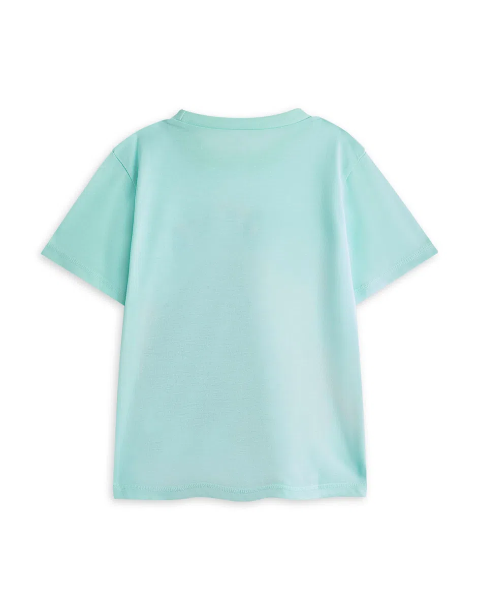 Disney Set Pigiama per Ragazze Moana | Top a Maniche Corte con Grafica dei Personaggi di Moana e Pua per Bambini e Pantaloni del Pigiama a Gamba Lunga in Blu | Indumenti da Notte con Stampa