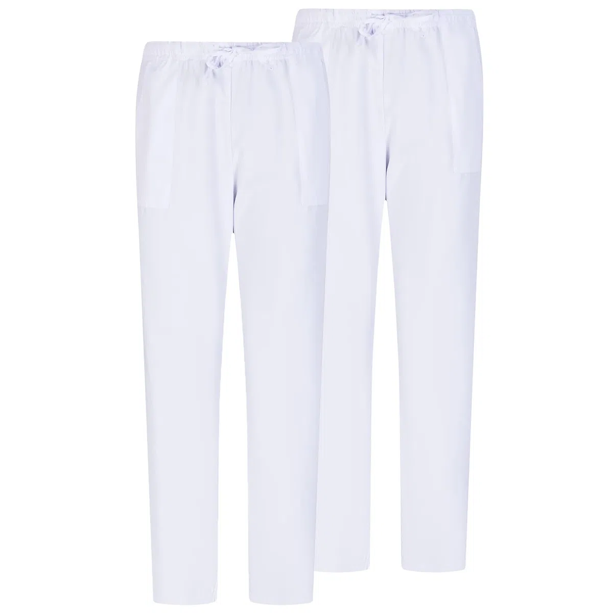 MISEMIYA - Pack 2 PCS - Pantaloni Unisex Vita Elastica Uniforme di Lavoro Clinica Ospedale