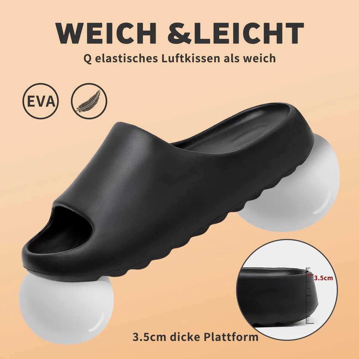 Cozy Slides Original Uomo Donna Ciabatte da Bagno Antiscivolo Morbide Nuvole Schlappi Scarpe Nuvolose Unisex Gomma Cloud Slippers Estate Beach Slide Sandali