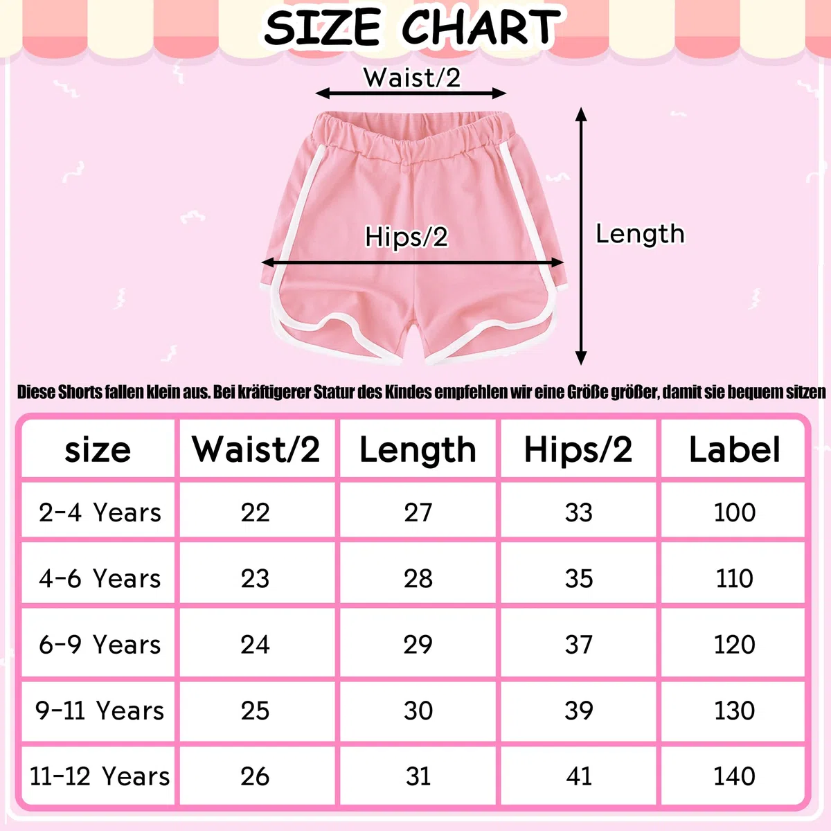 GENTABY Pantaloncini da bambina Gym Running Cotone Pantaloni Estivi Danza Casual Wear 3 Pack 2-12 anni Ragazza Pantaloncini Neri Bambini Pantaloni Atletici