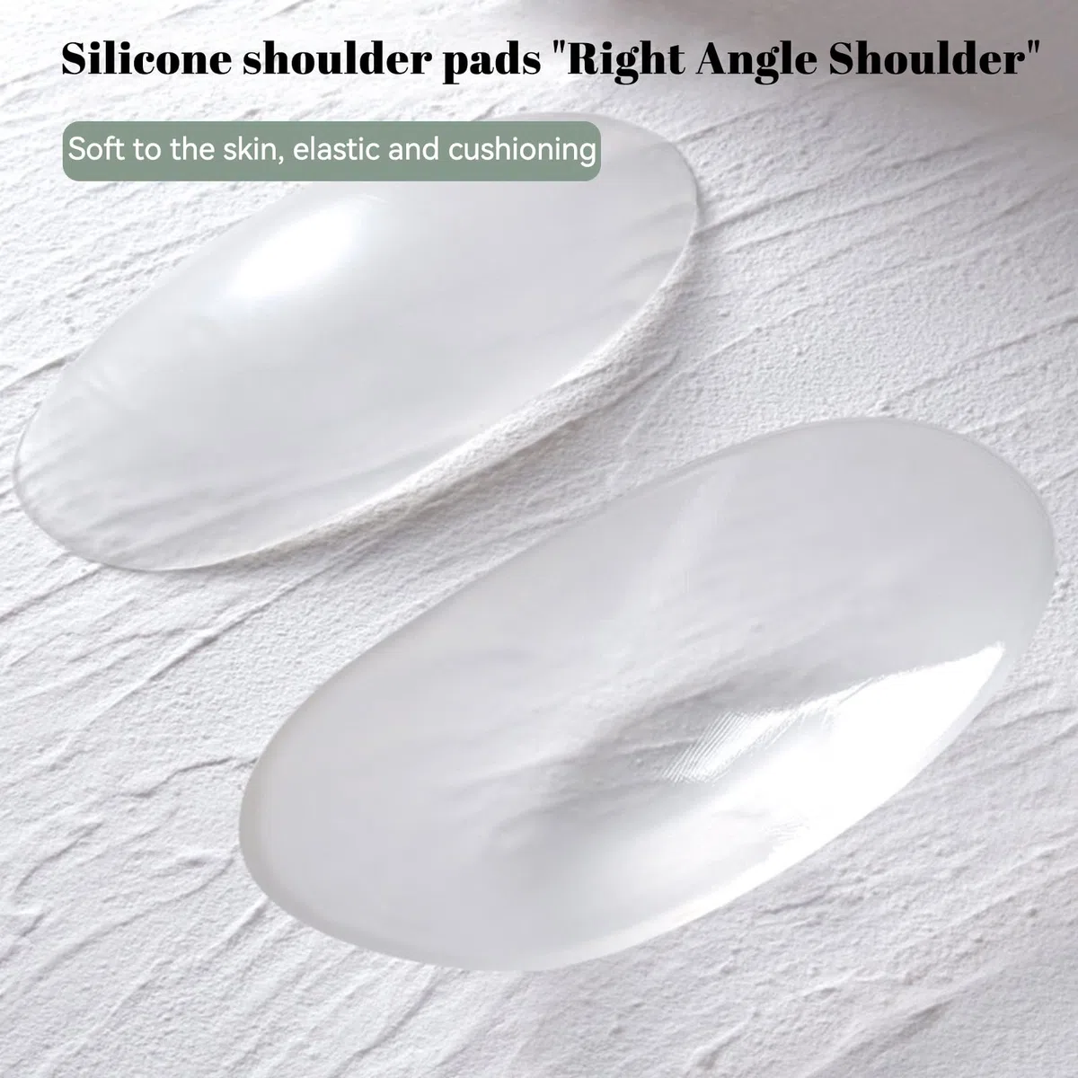 Spalline in Silicone, 8 Pezzo Imbottiture Spalle Invisibili Soft Enhanced Shoulder Pad Silicone Spalle Adesive per Push-up Spalle allargate per l'uso Quotidiano per Giacche Camicie