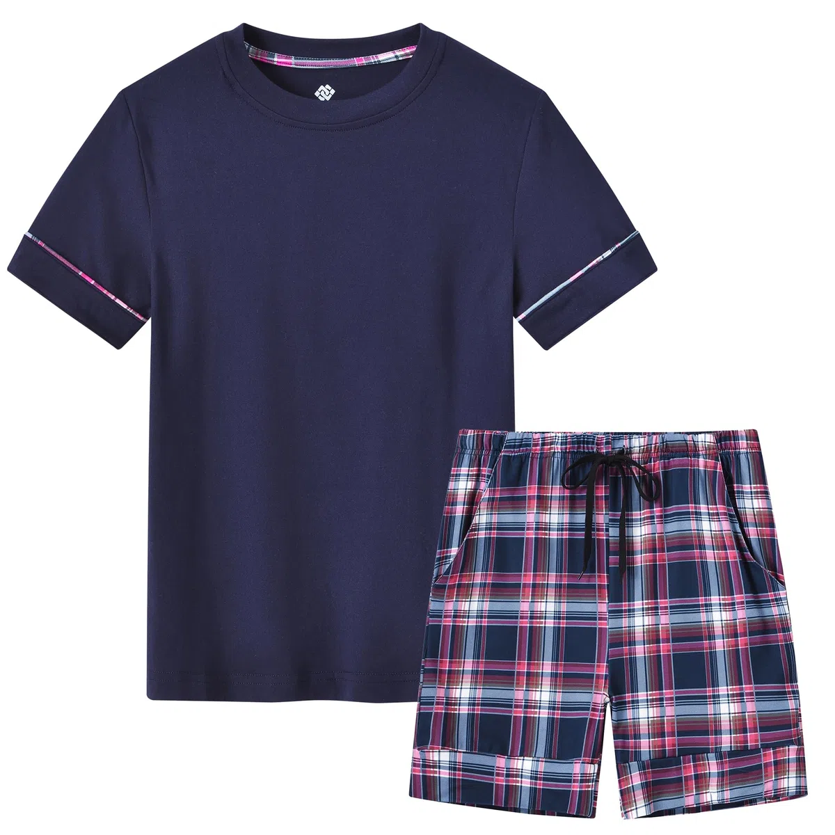 MoFiz Pigiama Ragazzo Corto Morbido Set di Pigiami Due Pezzii Bambino Manica Corta Notte Maglie Pigiama e Pantaloncini