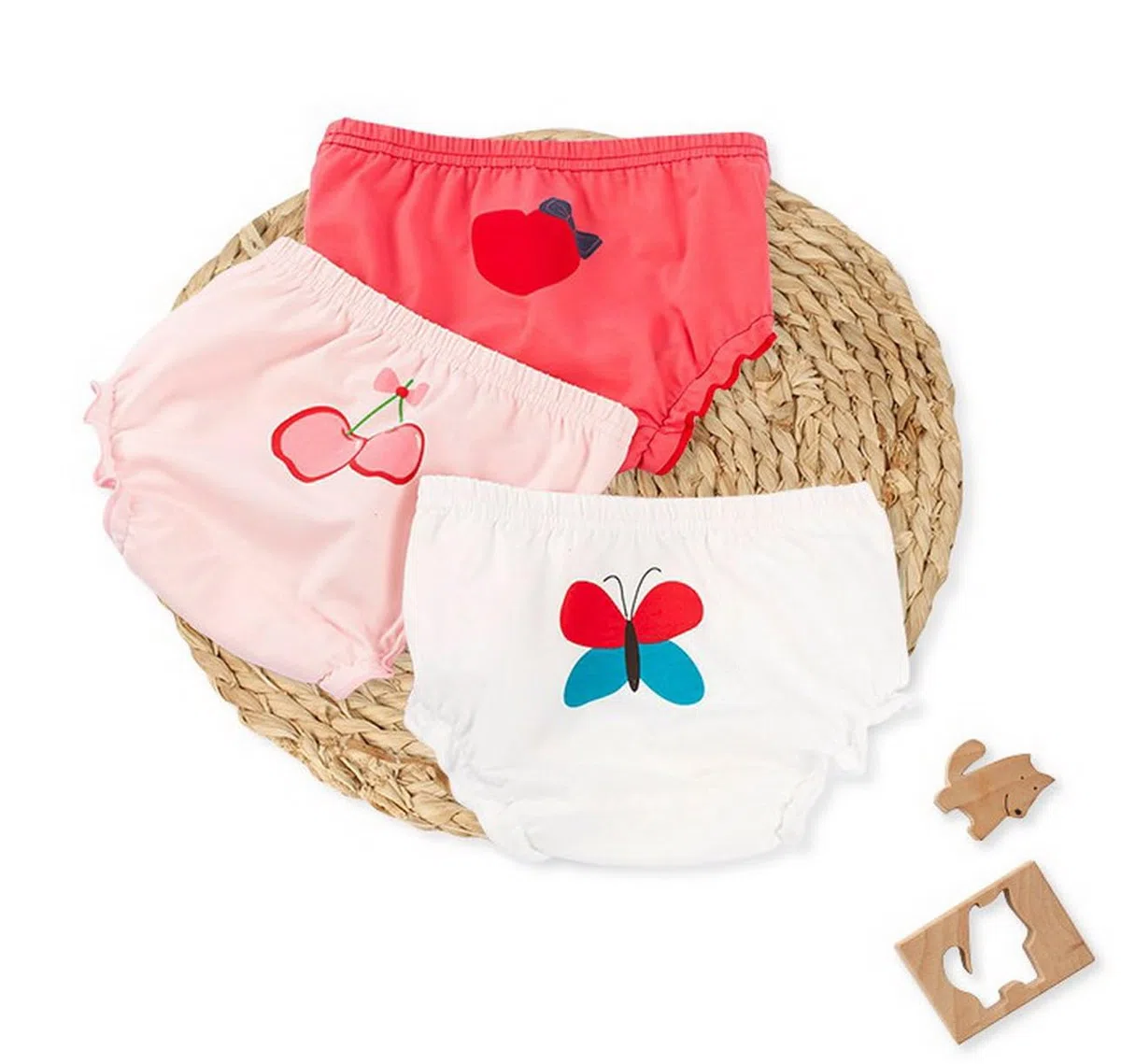 6 Pezzi Mutandine in Cotone per Neonato, Ragazza, Pantaloncini, Mutandine, Mutandine in Moquette, Stampate, in Cartone Morbido, Confortevole