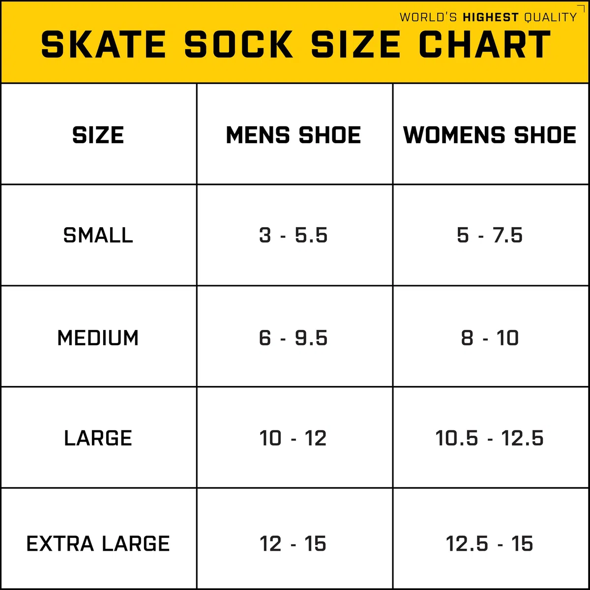 Howies Hockey - Calzini da skate stile professionale, imbottitura rinforzata alla caviglia e materiale traspirante