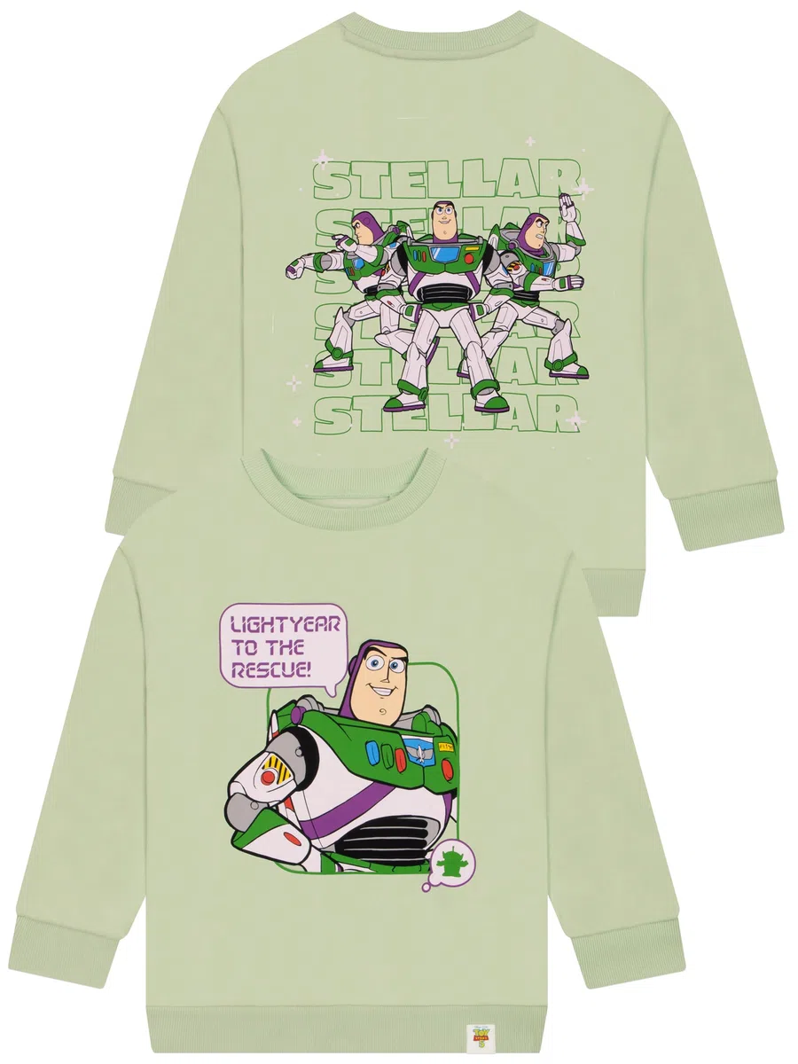 Disney Toy Story Felpa Bambino, Felpa Ragazzo Buzz Lightyear Verde Menta, Abbigliamento Bambini e Ragazzi