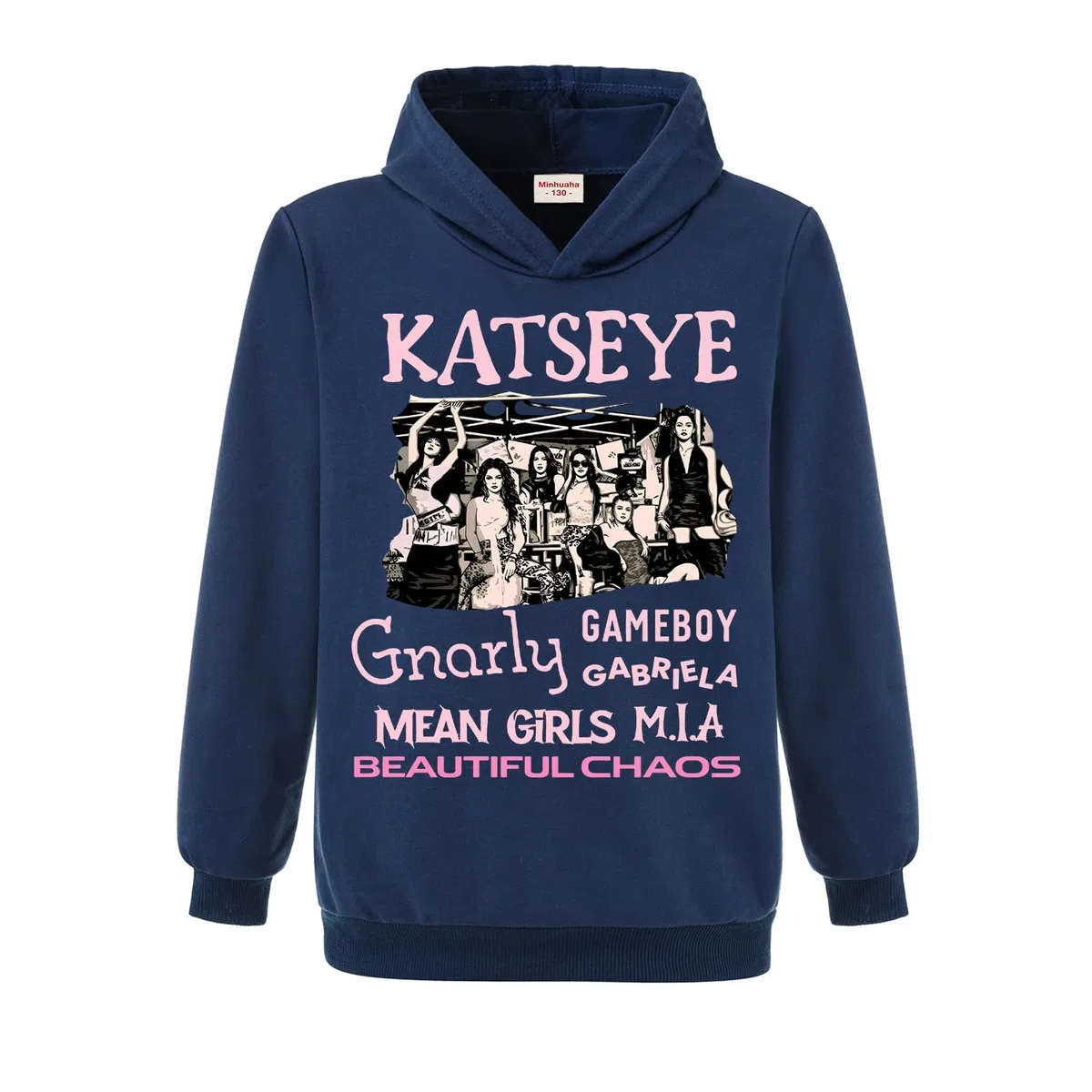 Katseye Merch - Felpa con cappuccio per ragazze, alla moda, per bambini