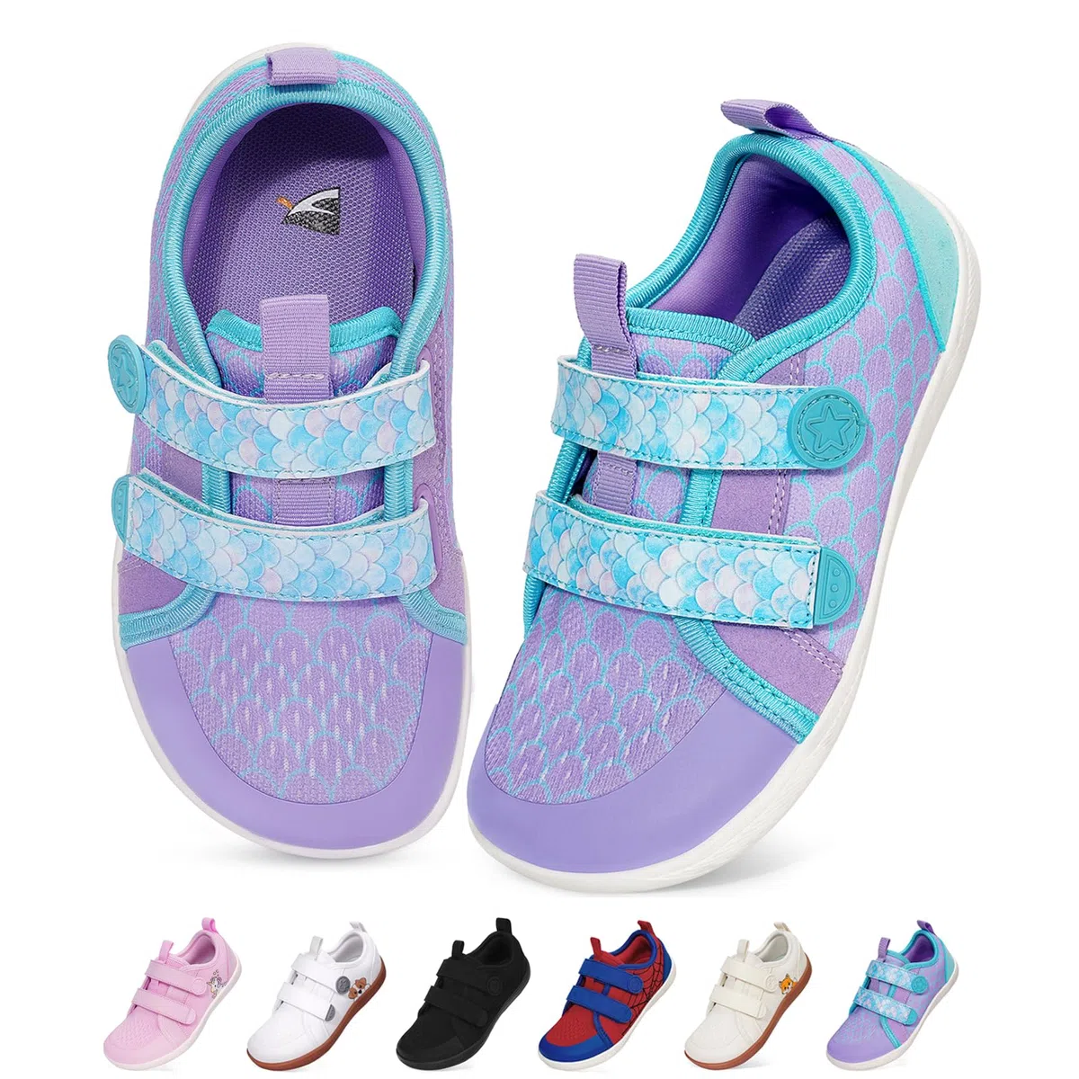 Scarpe da calcio nudo per bambini, larghe, per ragazzi e ragazze, minimaliste, morbide, antiscivolo, con supporto per l'arco del piede