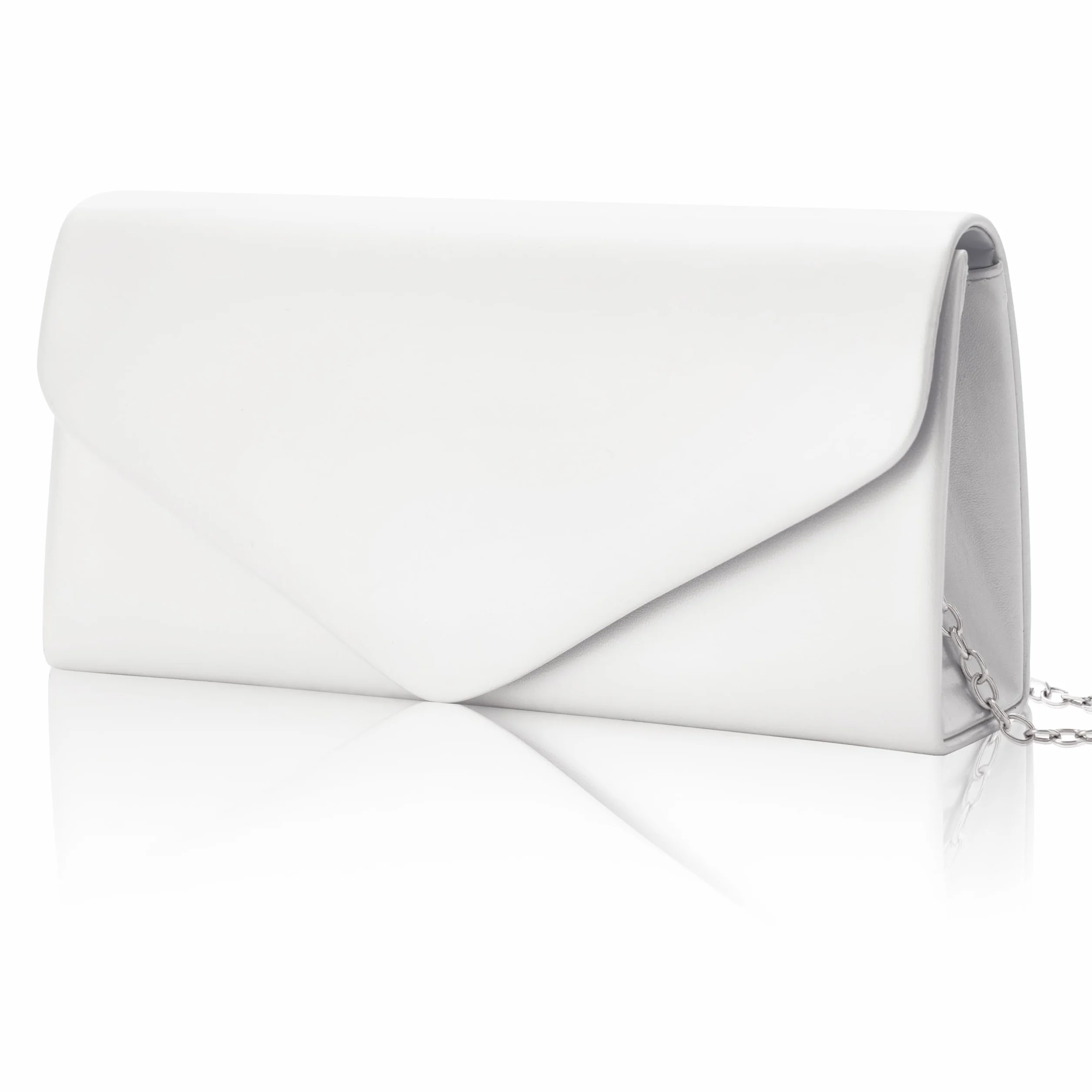 Larcenciel Pochette Donna, Borsa da Sera in Pelle Pu con Catena, Clutch a Busta, Borsa a Tracolla Quadrata Piccola, 22x11x5CM