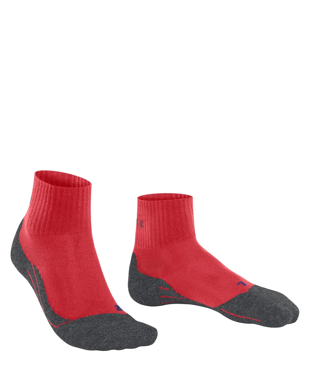 FALKE uomo TK2 Cool Short calzini da escursionismo imbottitura media antivesciche effetto di raffredamento calze trekking calde vegane traspiranti asciugatura rapida lyocell filo funzionale 1 paio
