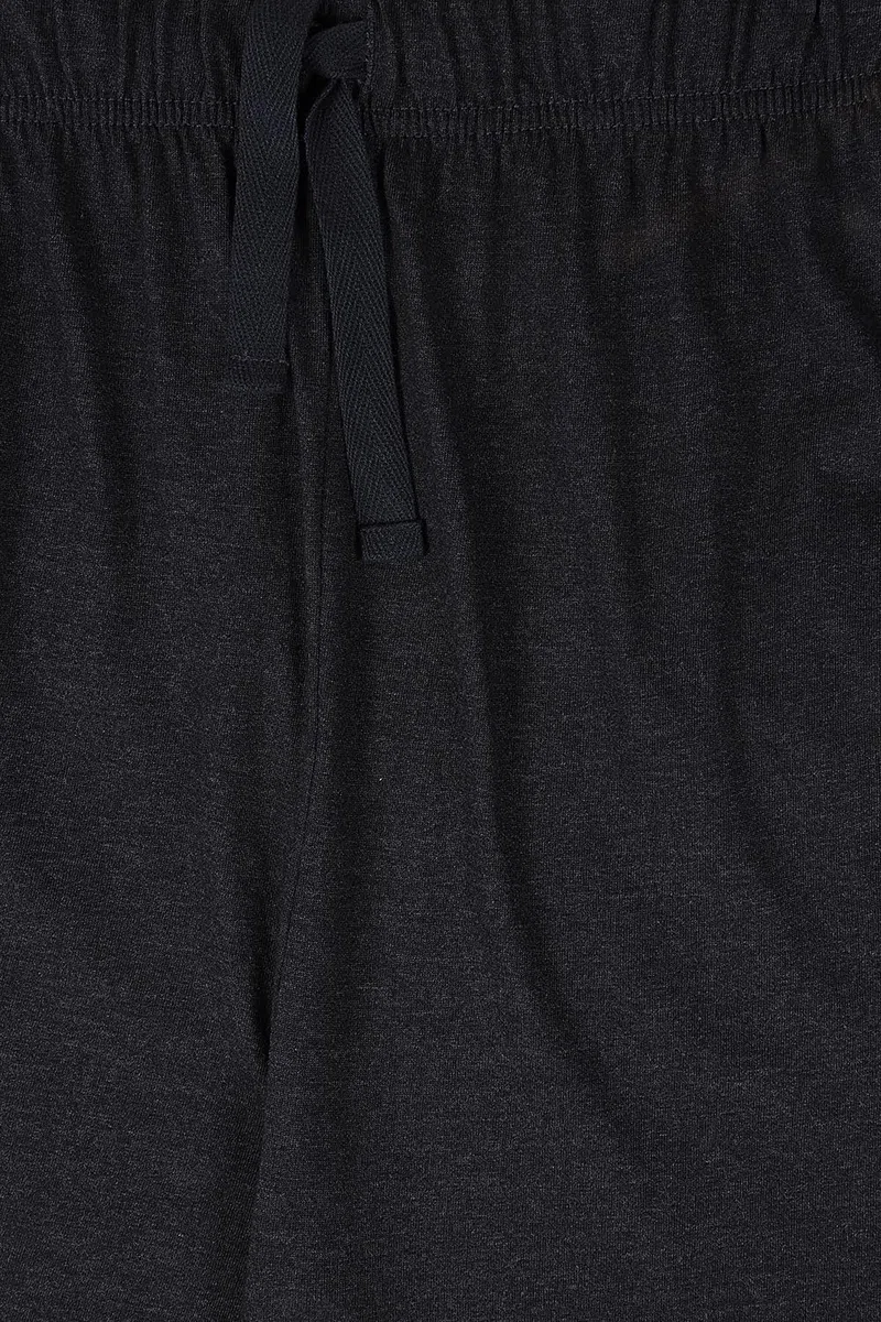 ThePyjamaFactory Pantaloni da pigiama per bambini, confezione da 2 pezzi, in cotone, colore blu e grigio