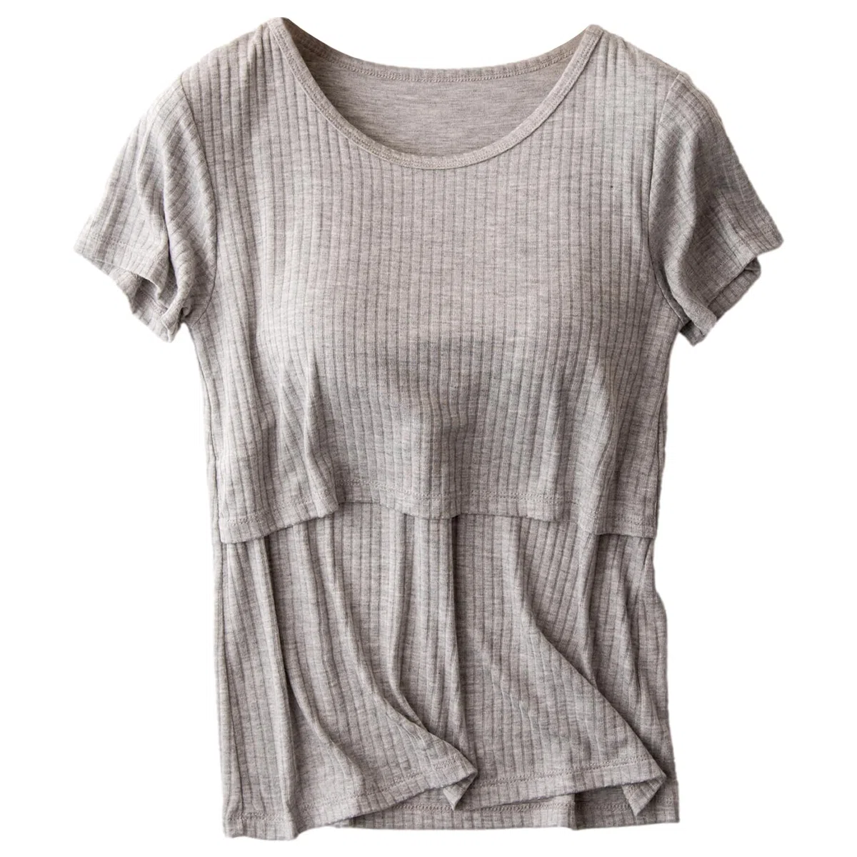 Set Pigiama Donna Premaman Maniche Corte Camicie Infermieristiche Top e Pantaloni Lunghi Casual Set